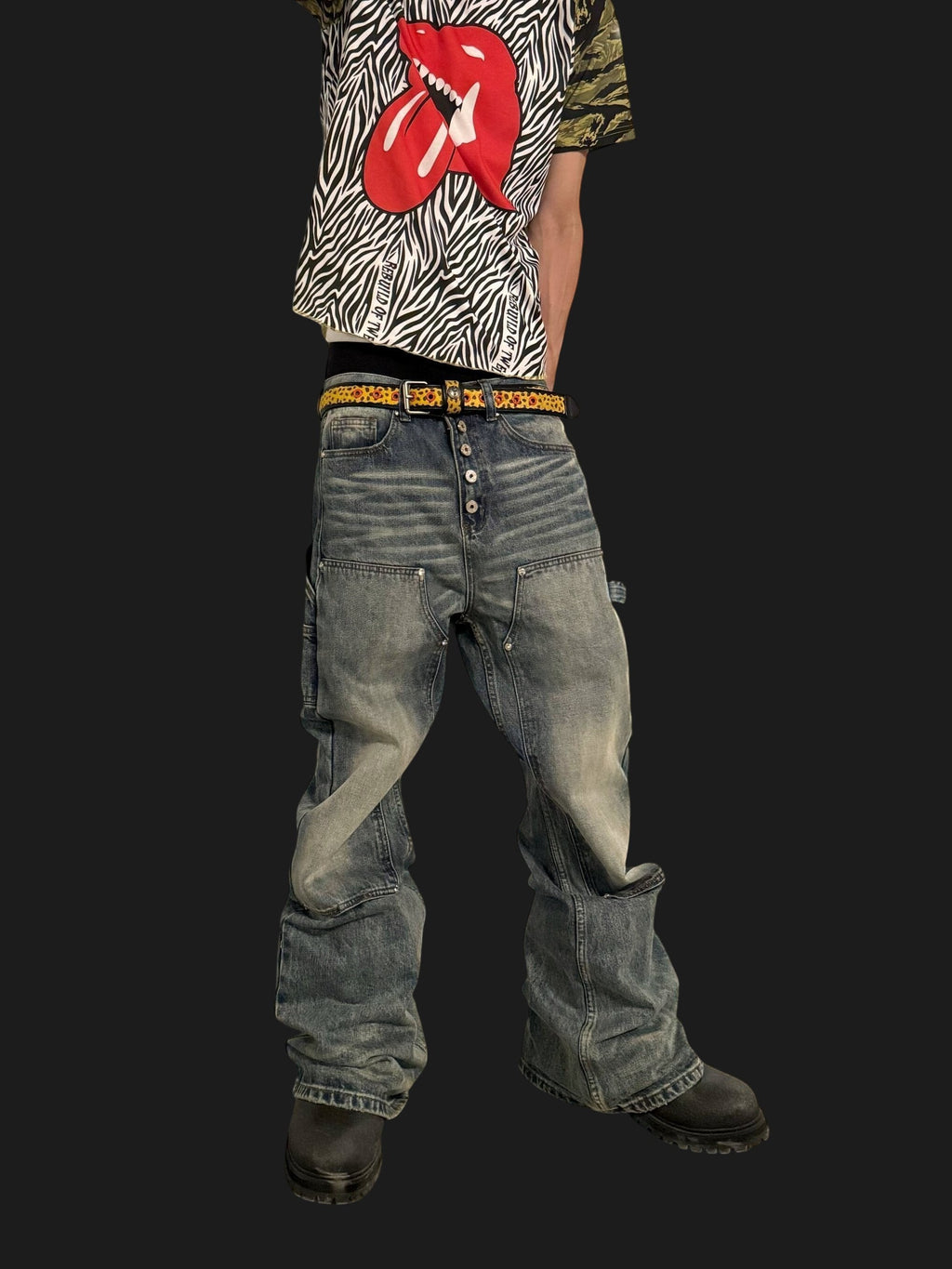 Distressed Carpenter Denim