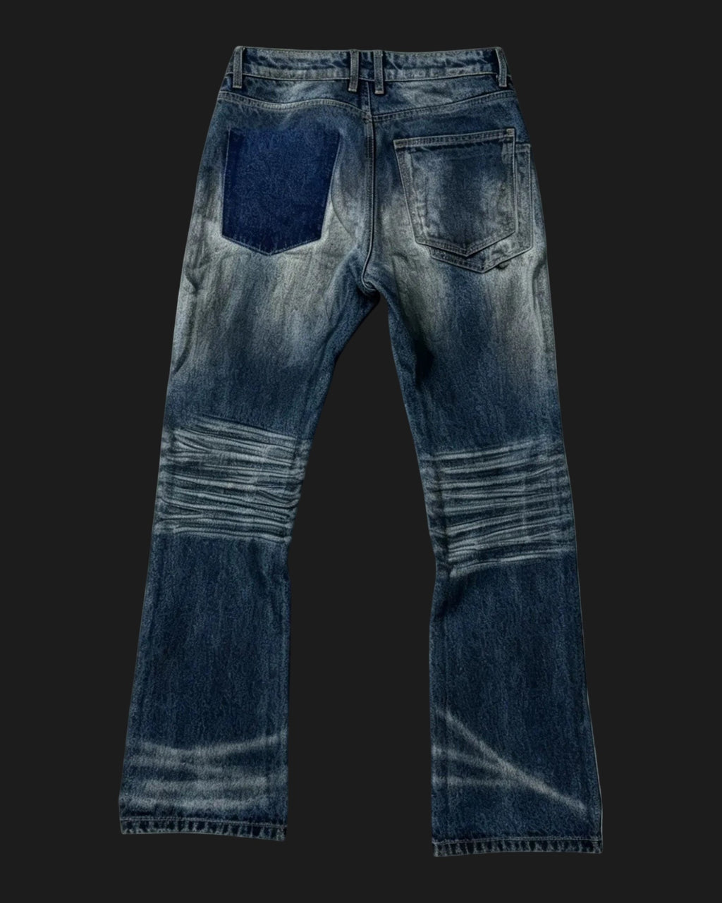 Dirty Wash Micro Flare Denim