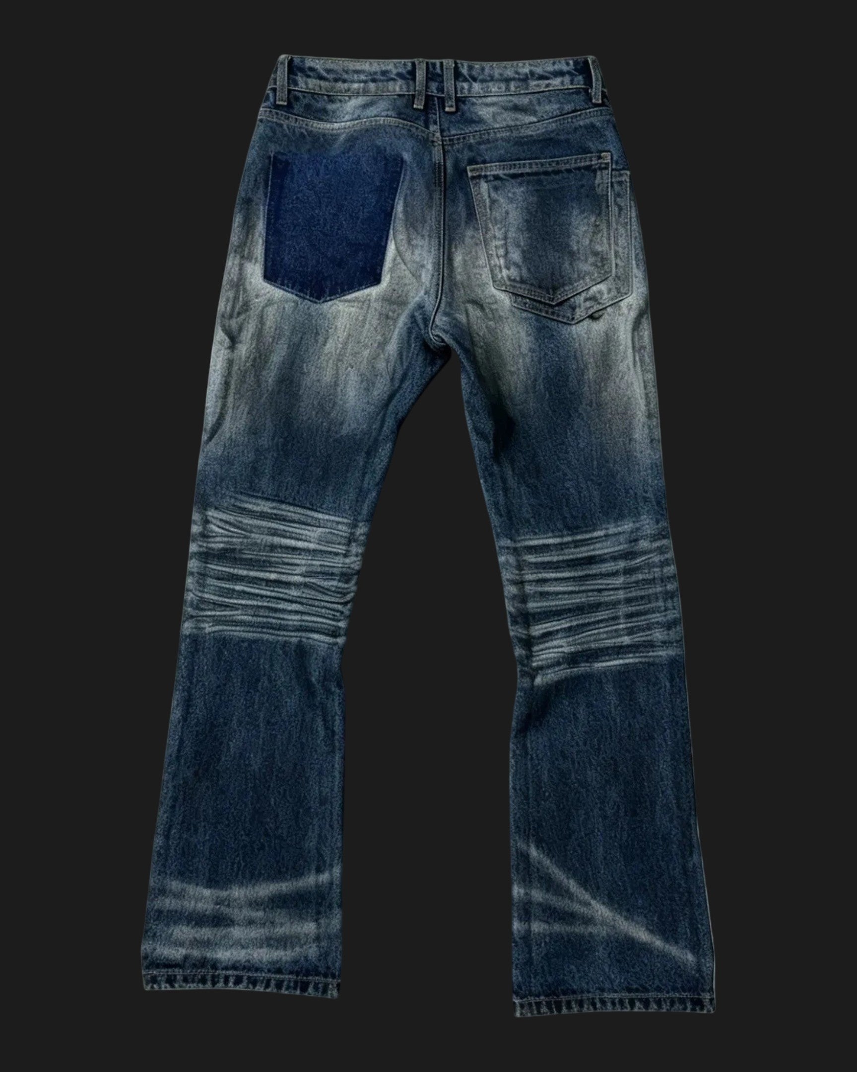 Dirty Wash Micro Flare Denim