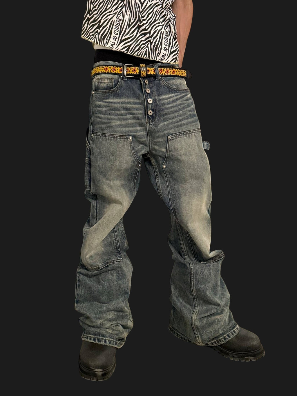 Distressed Carpenter Denim