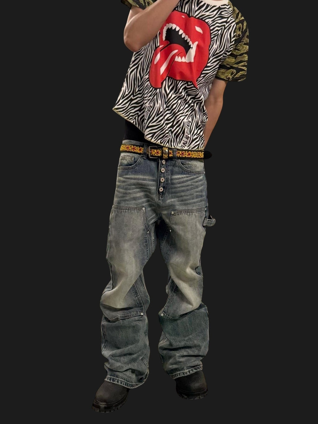 Distressed Carpenter Denim