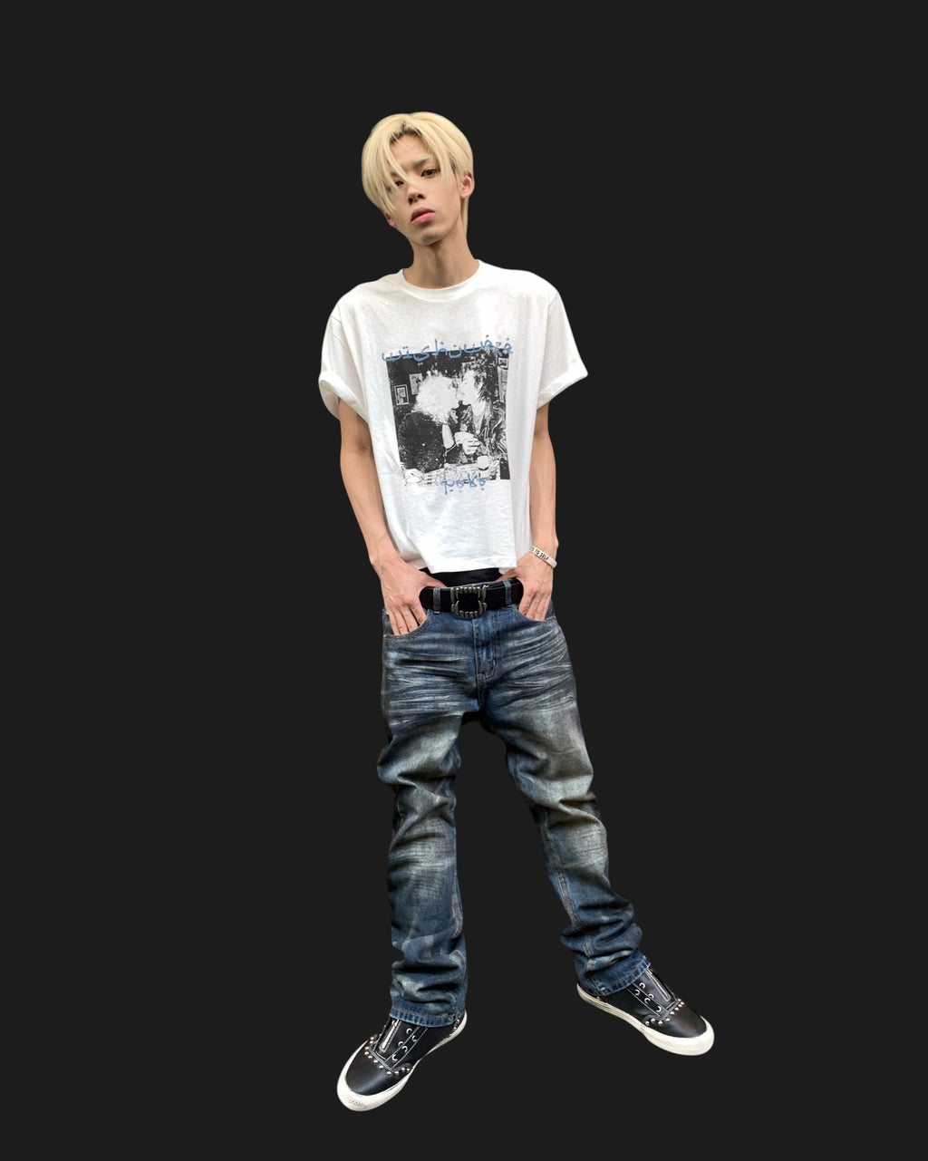 Dirty Wash Micro Flare Denim