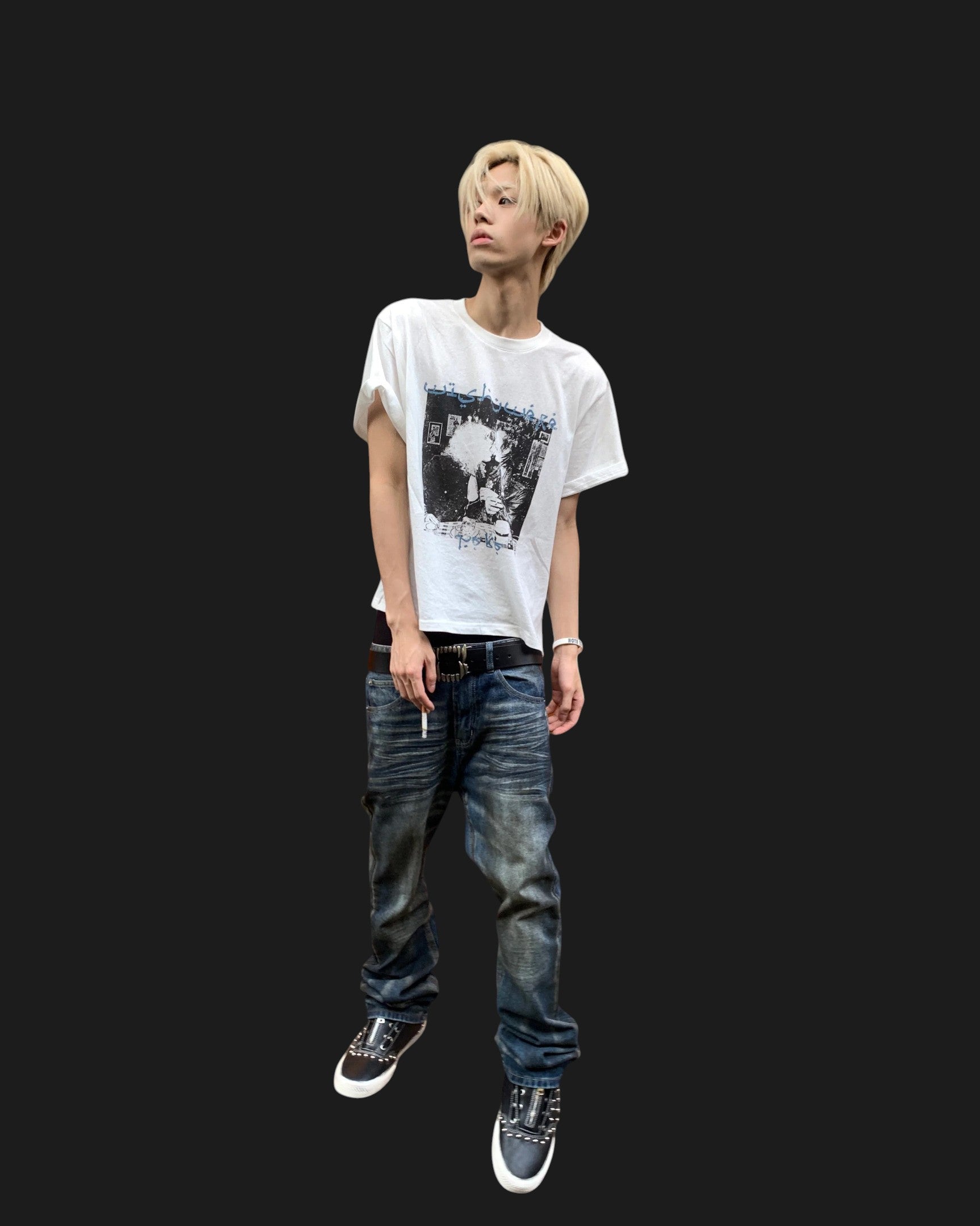 Dirty Wash Micro Flare Denim