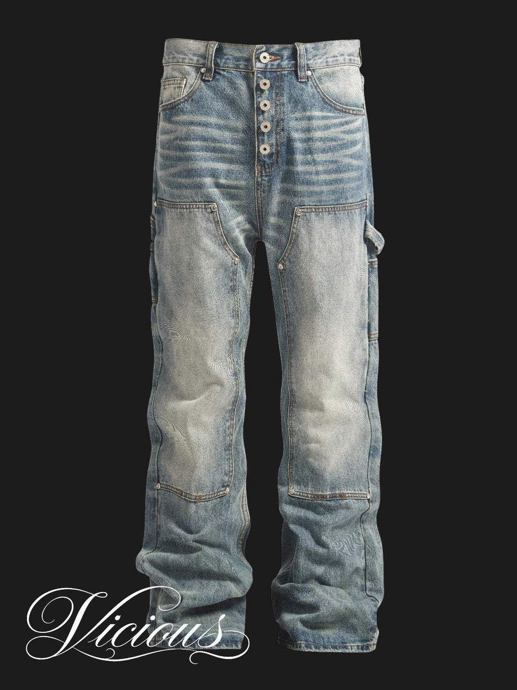Distressed Carpenter Denim