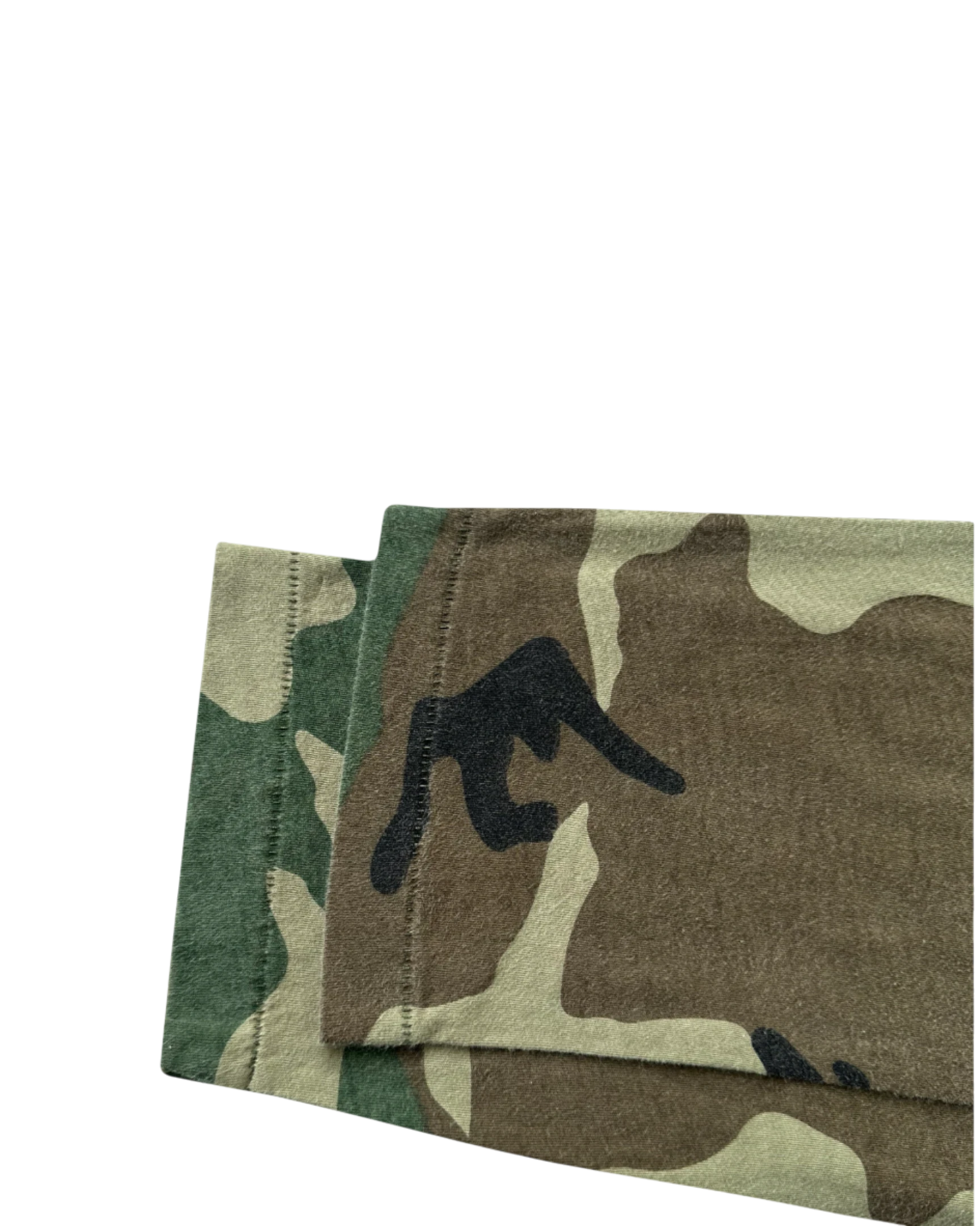 Vicious camouflage long sleeve shirt cuffs in lightweight washed cotton with a vintage aesthetic