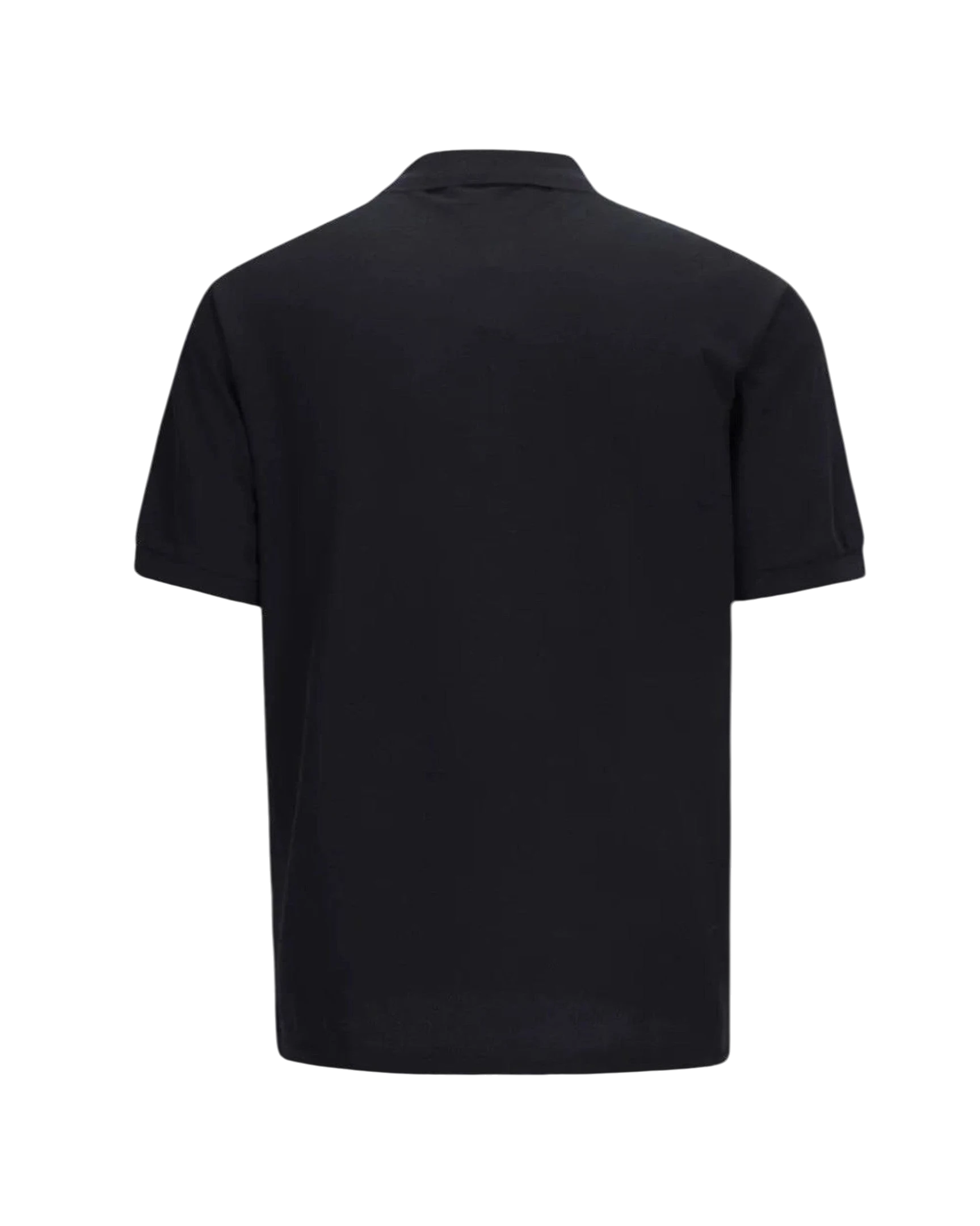 Vicious Crest Polo in Schwarz aus Baumwollmix mit klassischem Kragen, Rückansicht