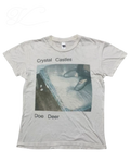 Vicious vintage-style off-white short-sleeved crew neck t-shirt featuring a Crystal Castles Doe Deer graphic print