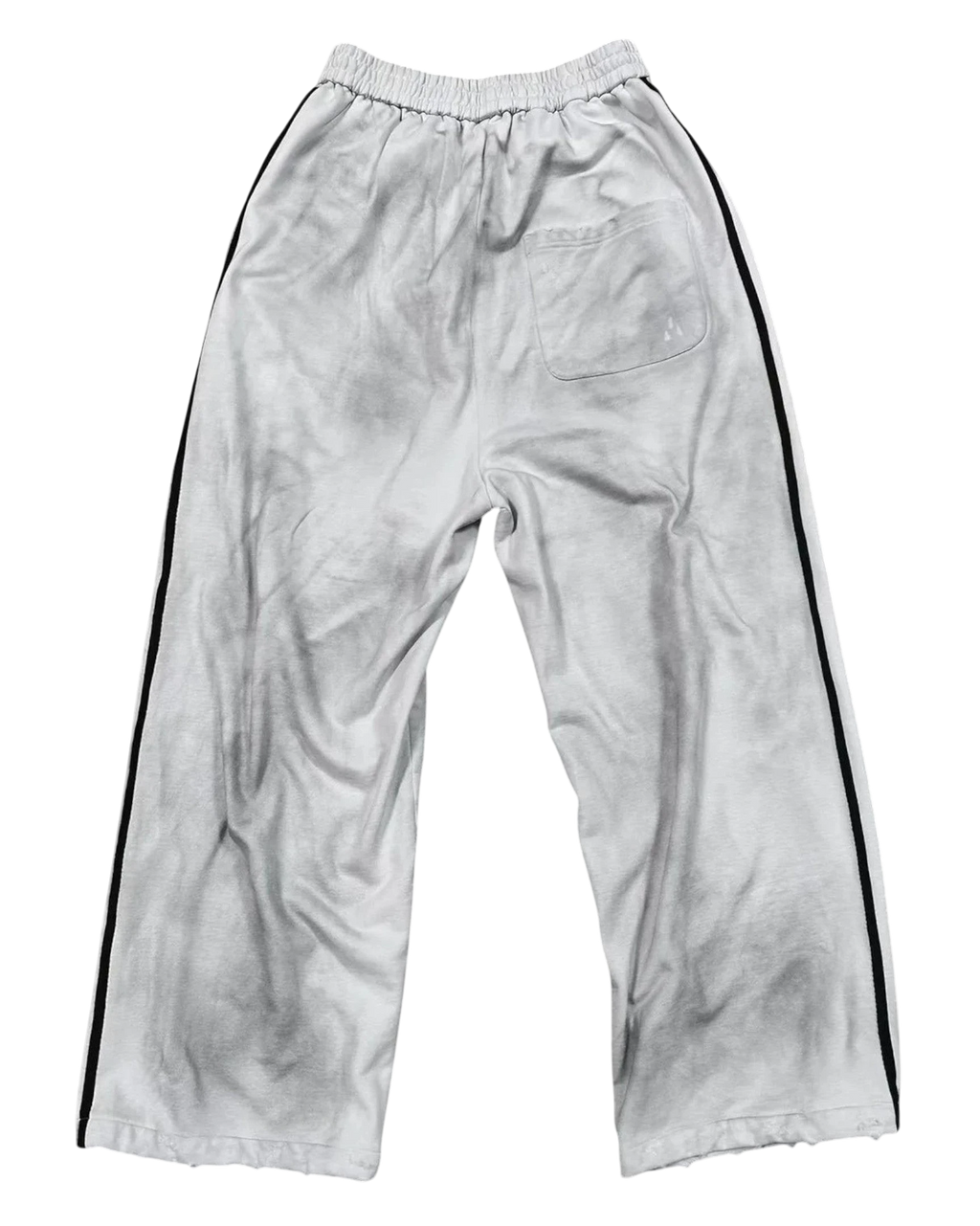 Vicious No. 29 Jogger in Bone-White aus Baumwolle mit Distressed-Optik und seitlichem Print in entspannter Passform
