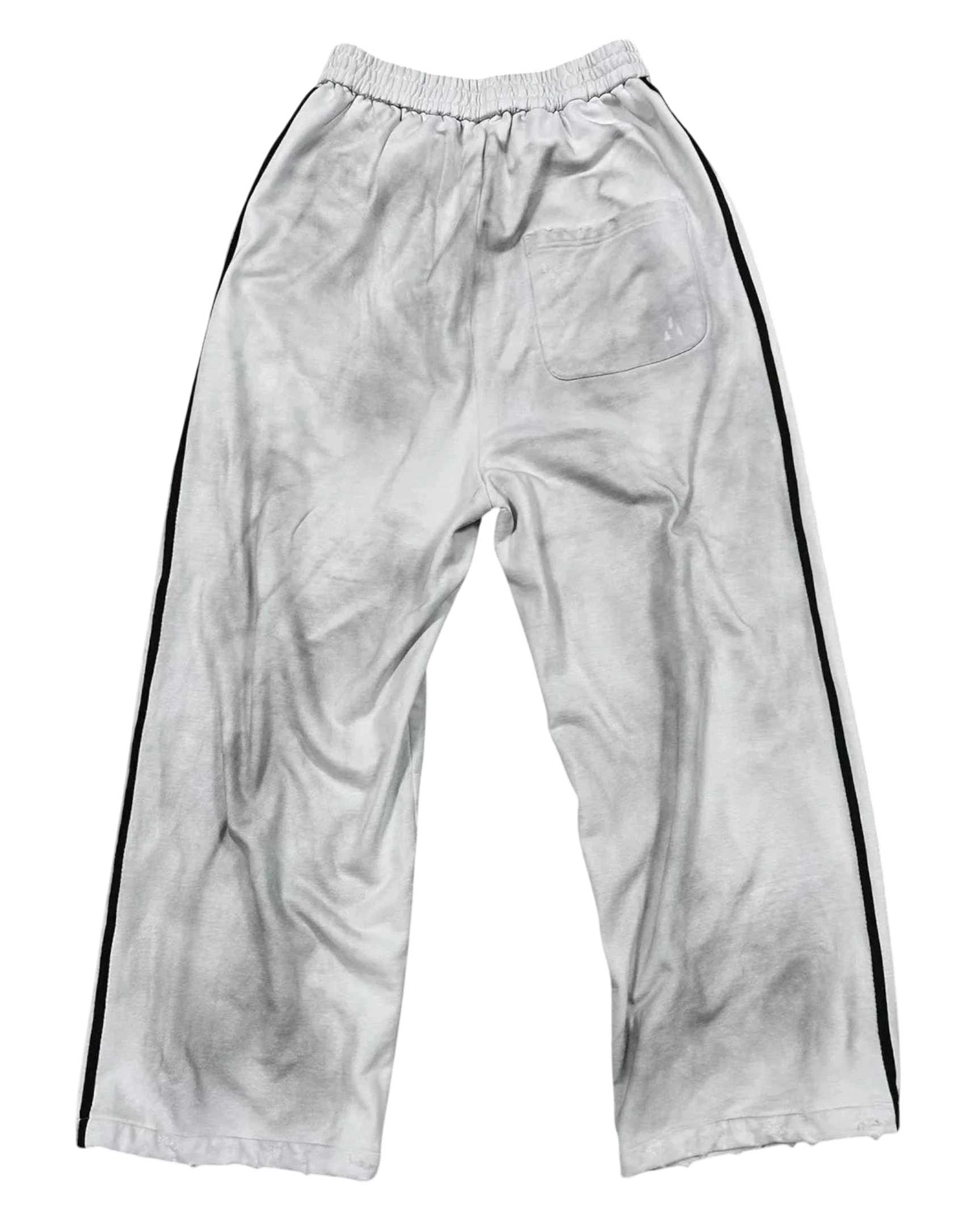 Vicious No. 29 Jogger in Bone-White aus Baumwolle mit Distressed-Optik und seitlichem Print in entspannter Passform