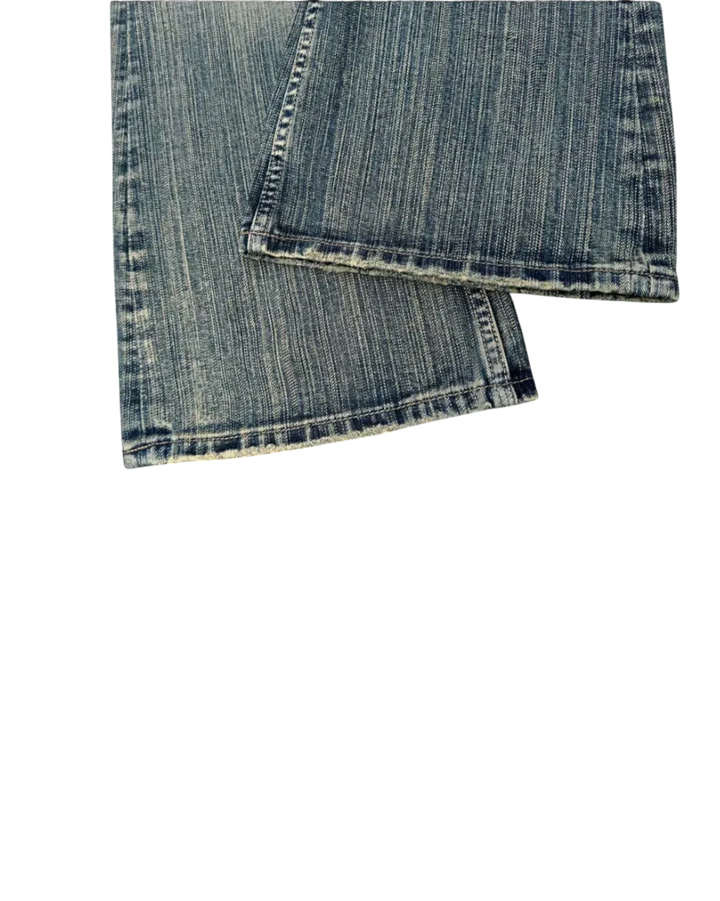 Vicious Relic Wash Bootcut Jeans mit Vintage-Waschung und ausgefransten Beinabschlüssen aus Baumwoll-Mix