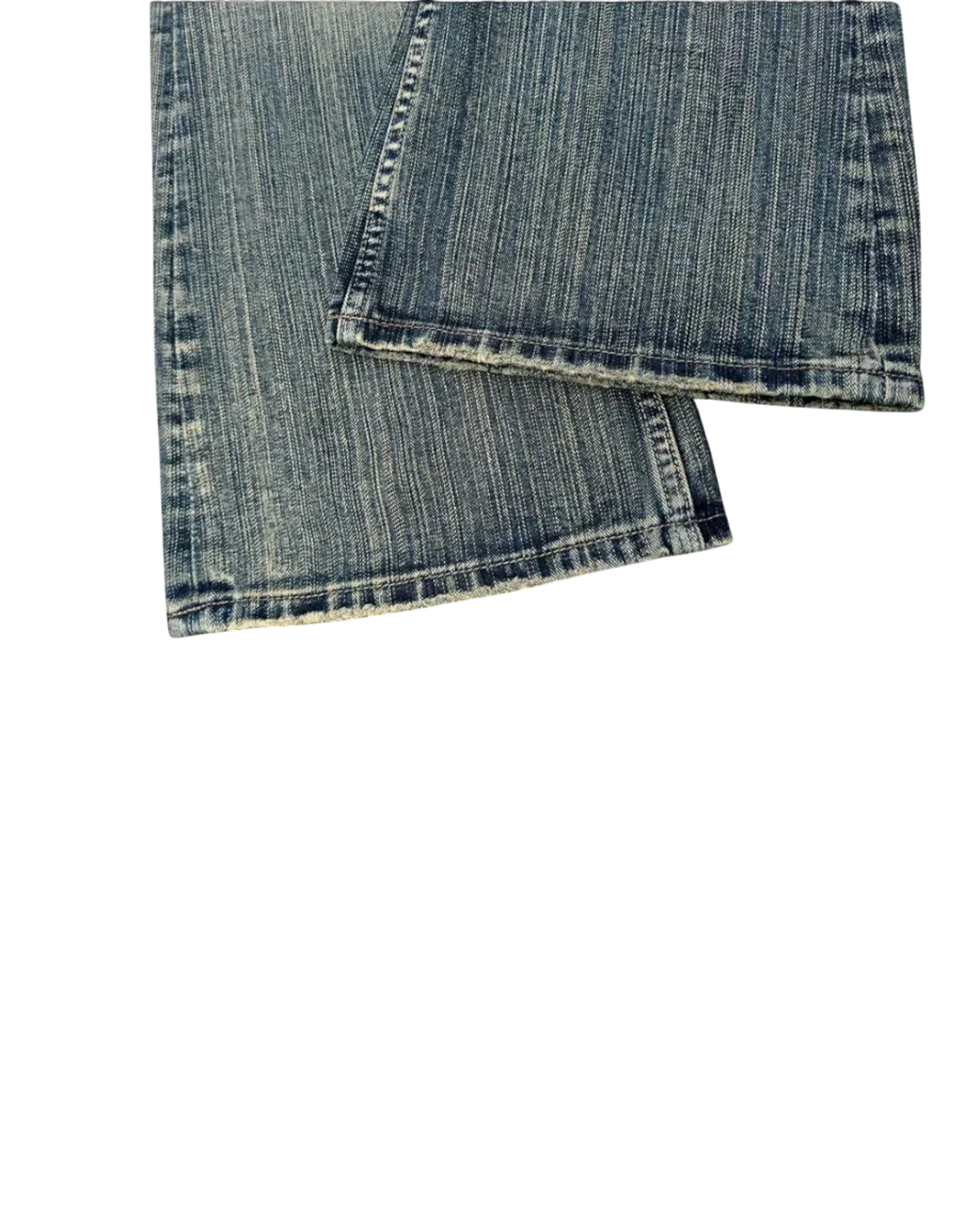 Vicious Relic Wash Bootcut Jeans mit Vintage-Waschung und ausgefransten Beinabschlüssen aus Baumwoll-Mix