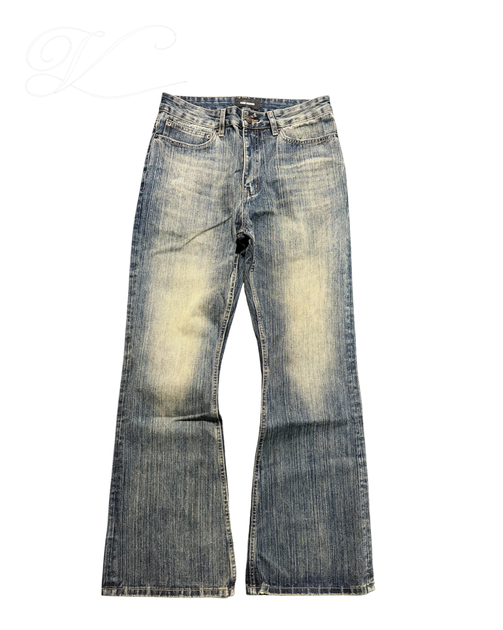 Vicious Relic Wash Bootcut Jeans mit Vintage-Waschung, ausgestelltem Bein und Distressed-Details aus Baumwollmix.
