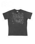 Vicious T-Shirt aus Baumwolle in verwaschenem Schwarz mit mehrfachem Where Are Your Friends Tonight Print
